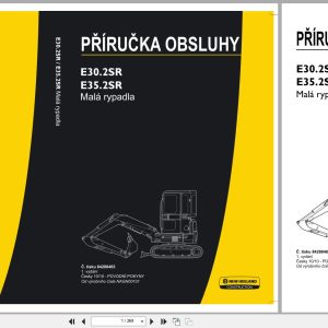 New Holland Mini Excavator E30.2SR E35.2SR Operators Manual 84288463 2010 CZ (1)
