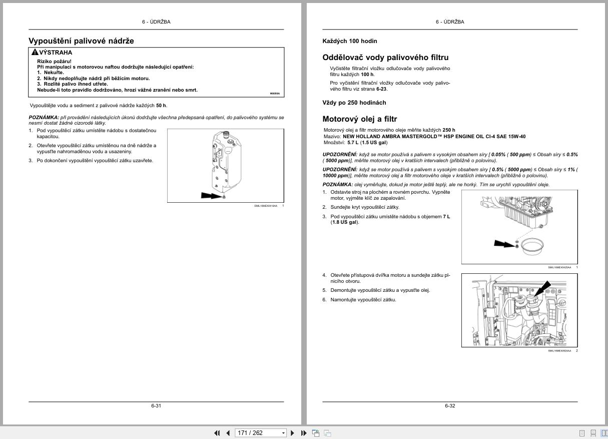 New Holland Mini Excavator E30C Operators Manual 51632756 2019 CZ (2)