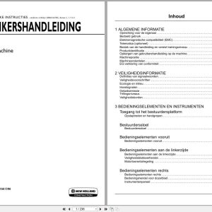 New Holland Mini Excavator E33C Operation Maintenance Manual 51661306 2019 NL (1)