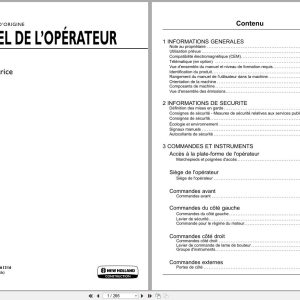 New Holland Mini Excavator E33C Operators Manual 51661316 2019 FR (1)