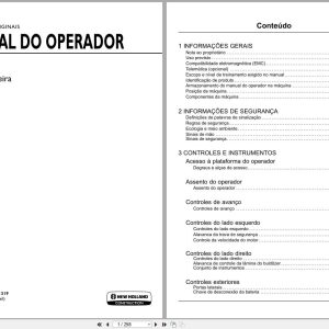 New Holland Mini Excavator E33C Operators Manual 51661319 2019 BR (1)