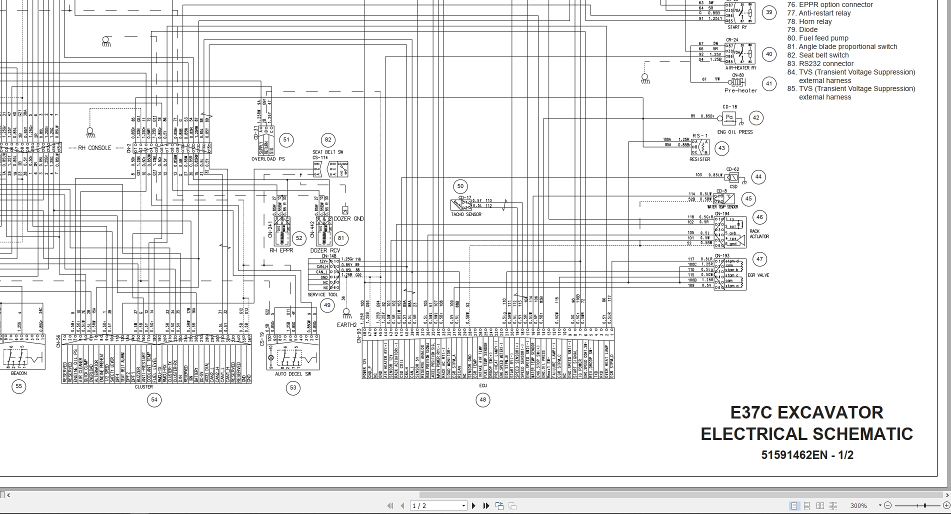 New Holland Mini Excavator E37C Hydraulic And Electrical Schematic (2)