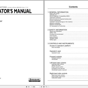 New Holland Mini Excavator E37C Operators Manual 51566507 2018 (1)