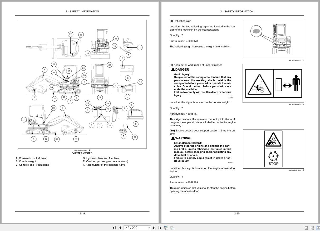 New Holland Mini Excavator E37C Operators Manual 51644610 2019 (2)