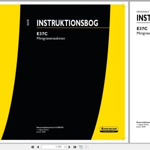 New Holland Mini Excavator E37C Operators Manual 51698759 2020 DK (1)