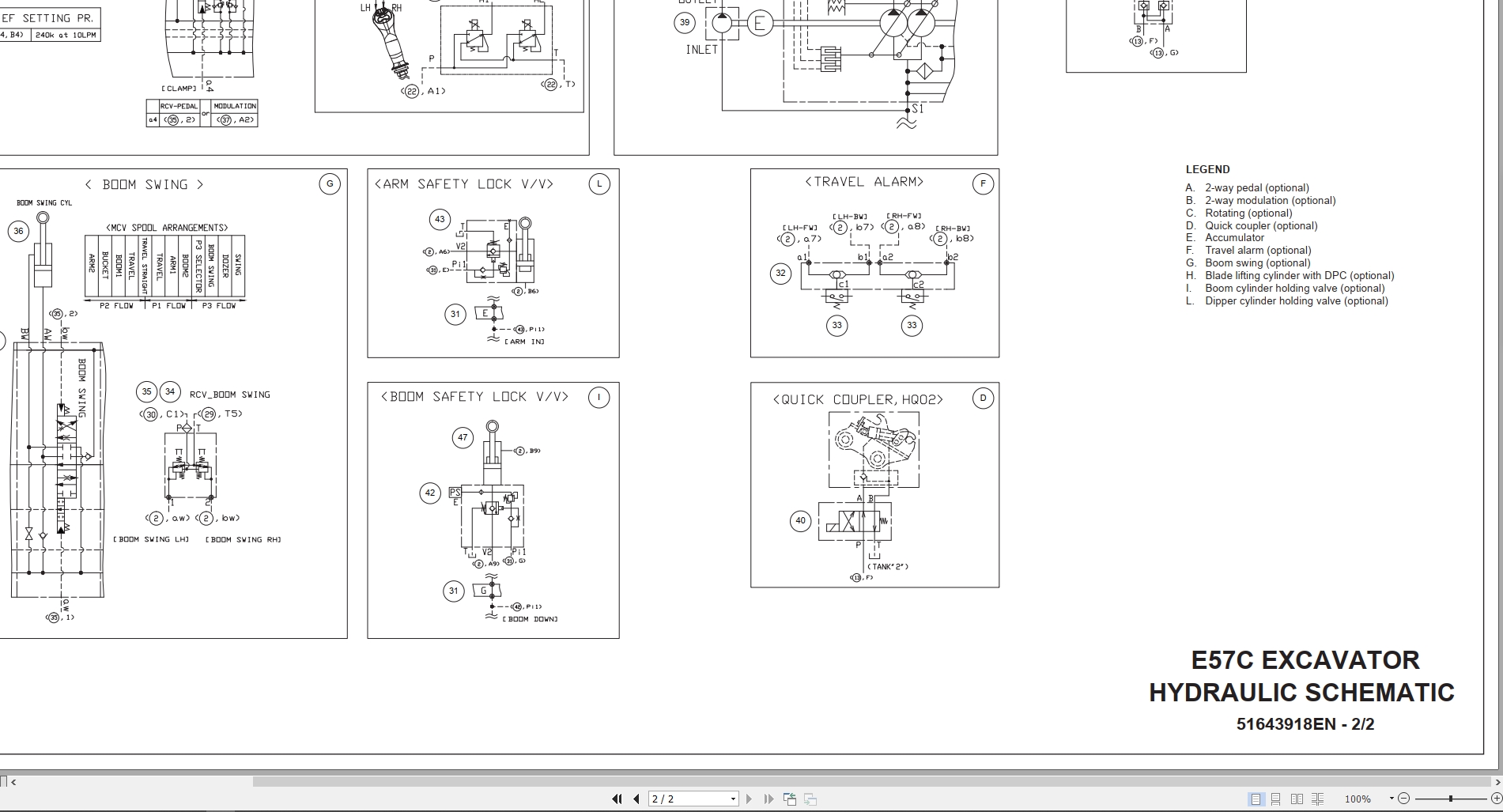 New Holland Mini Excavator E57C Hydraulic Schematic (2)