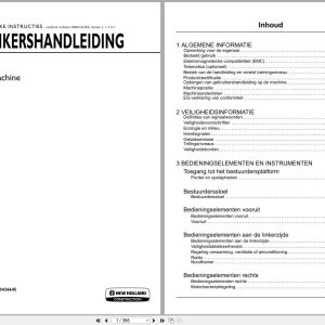 New Holland Mini Excavator E57C Operation Maintenance Manual 90436645 2021 NL (1)