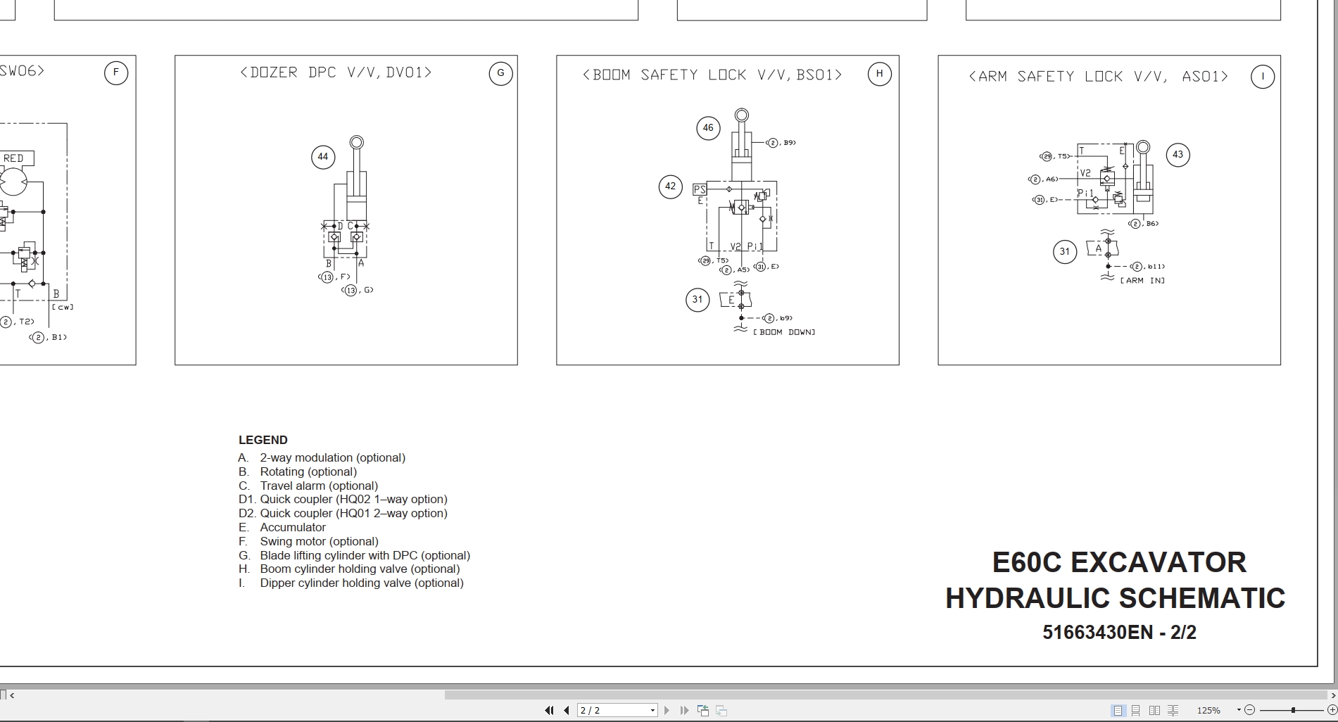 New Holland Mini Excavator E60C Hydraulic Schematic (2)
