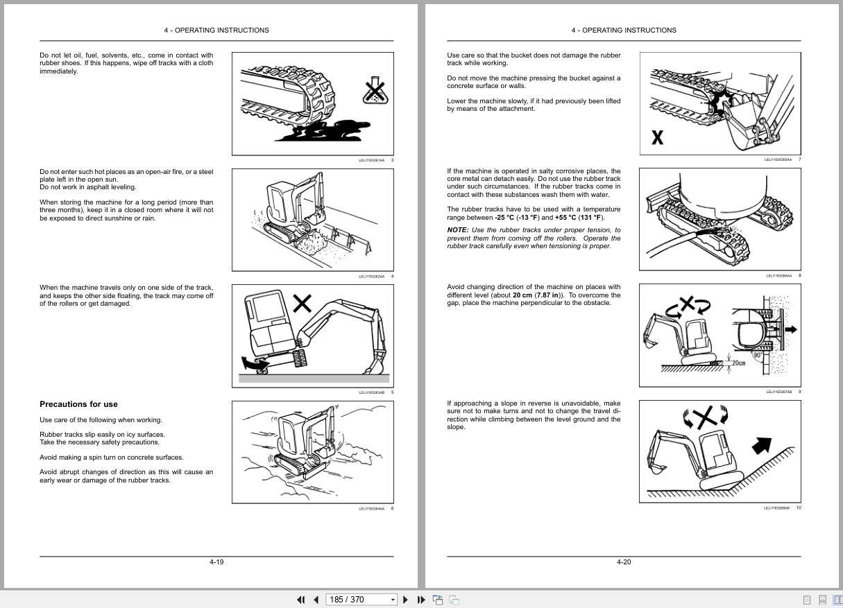 New Holland Mini Excavator E60C Operators Manual 90436688 2021 (2)