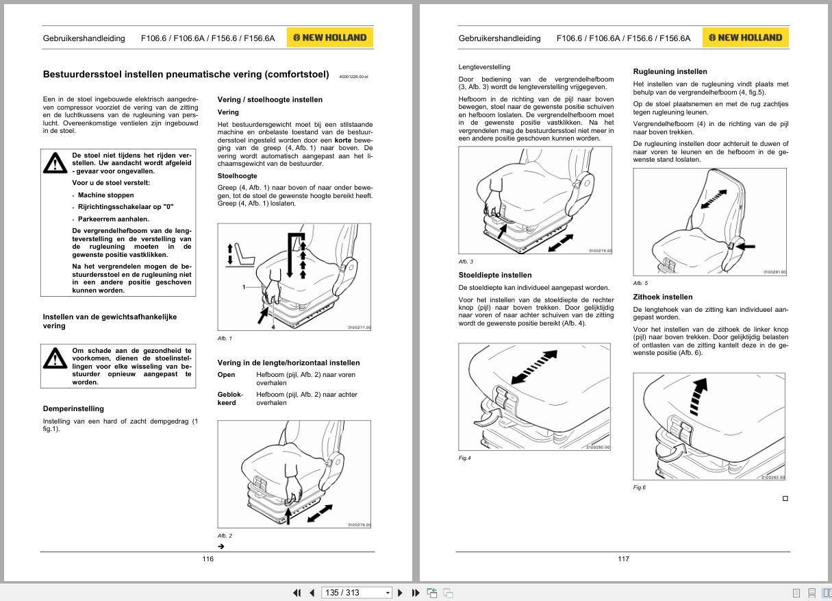 New Holland Motor Grader F106.6 to F156.6A Operation Maintenance Manual 84282297 2010 NL (2)
