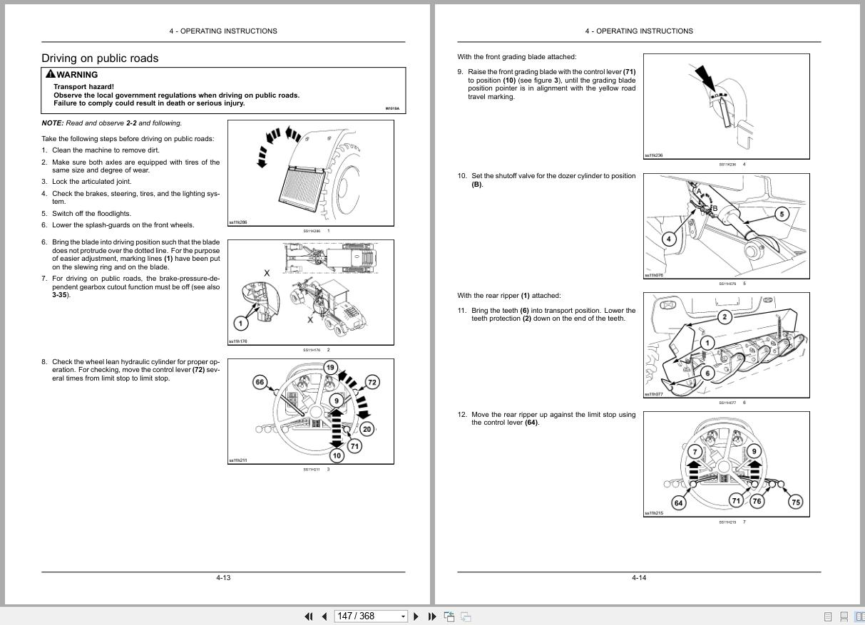 New Holland Motor Grader F106.7A F106.7 F156.7A F156.7 Operators Manual 47421955 2014 (2)