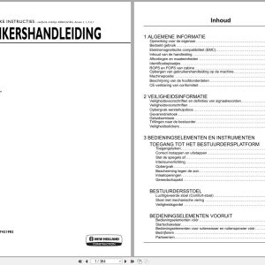 New Holland Motor Grader F106.7A to F156.7 Operation Maintenance Manual 47421982 2014 NL (1)