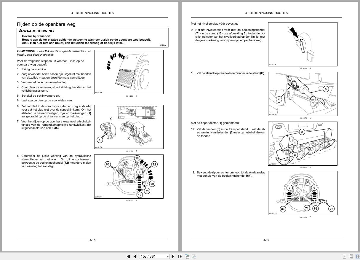 New Holland Motor Grader F106.7A to F156.7 Operation Maintenance Manual 47421982 2014 NL (2)
