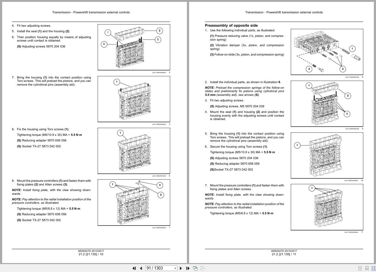 New Holland Motor Grader F140BVHP F170BVHP F200BVHP Service Manual 48050427D 2017 (2)