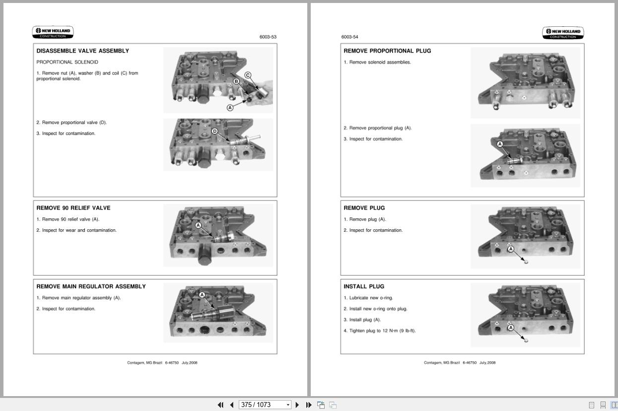 New Holland Motor Grader G140VP to G200AWD Tier 3 Repair Manual 71114195NA 2007 (2)