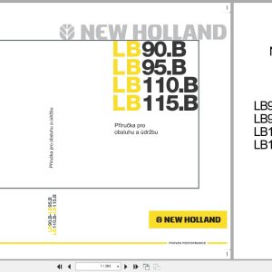 New Holland Wheel Loader LB90.B to LB115.B Operation Maintenance Manual 6043518202 CZ (1)