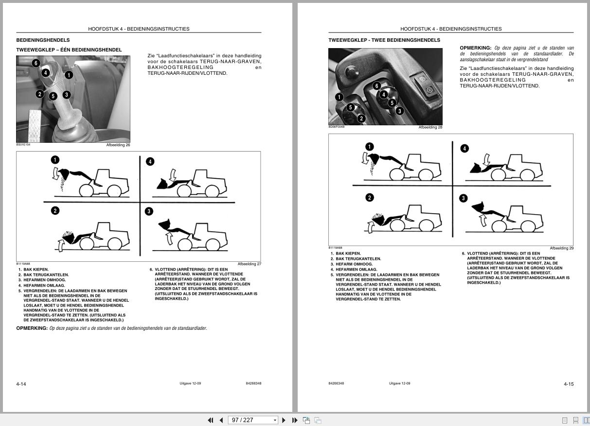 New Holland Wheel Loader W110B Operation Manual 84266348 2009 NL (2)