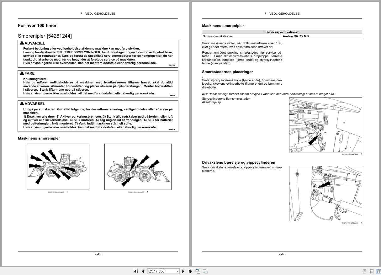 New Holland Wheel Loader W110C Tier 4 Operators Manual 47555681 DK (2)