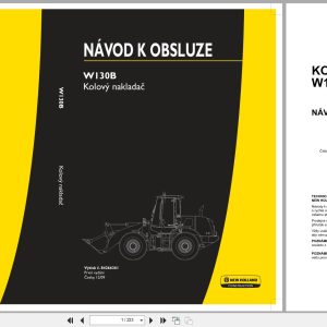 New Holland Wheel Loader W130B Operators Manual 84266361 2010 CZ (1)