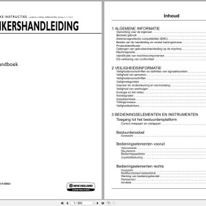 New Holland Wheel Loader W130D W170D Stage IV Operators Manual 51418863 2017 NL (1)