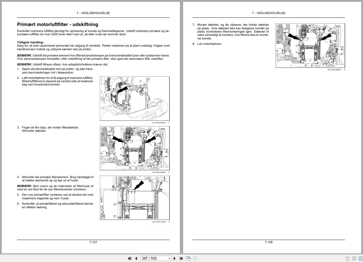 New Holland Wheel Loader W130D W170D Stage IV Operators Manual 51418864 2017 DK (2)