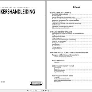 New Holland Wheel Loader W170D W190D Stage V Operators Manual 51481809 2019 NL (1)