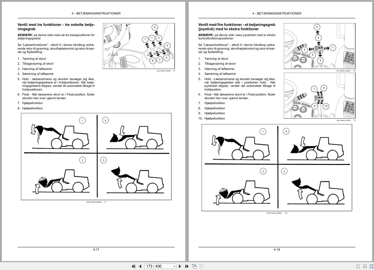 New Holland Wheel Loader W190D Stage 4 Operators Manual 48126991 2017 DK (2)