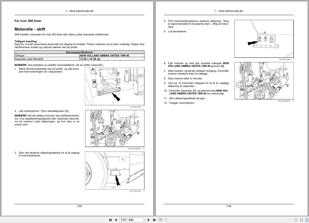 New Holland Wheel Loader W190D Stage 4 Operators Manual 51576094 2019 DK (2)