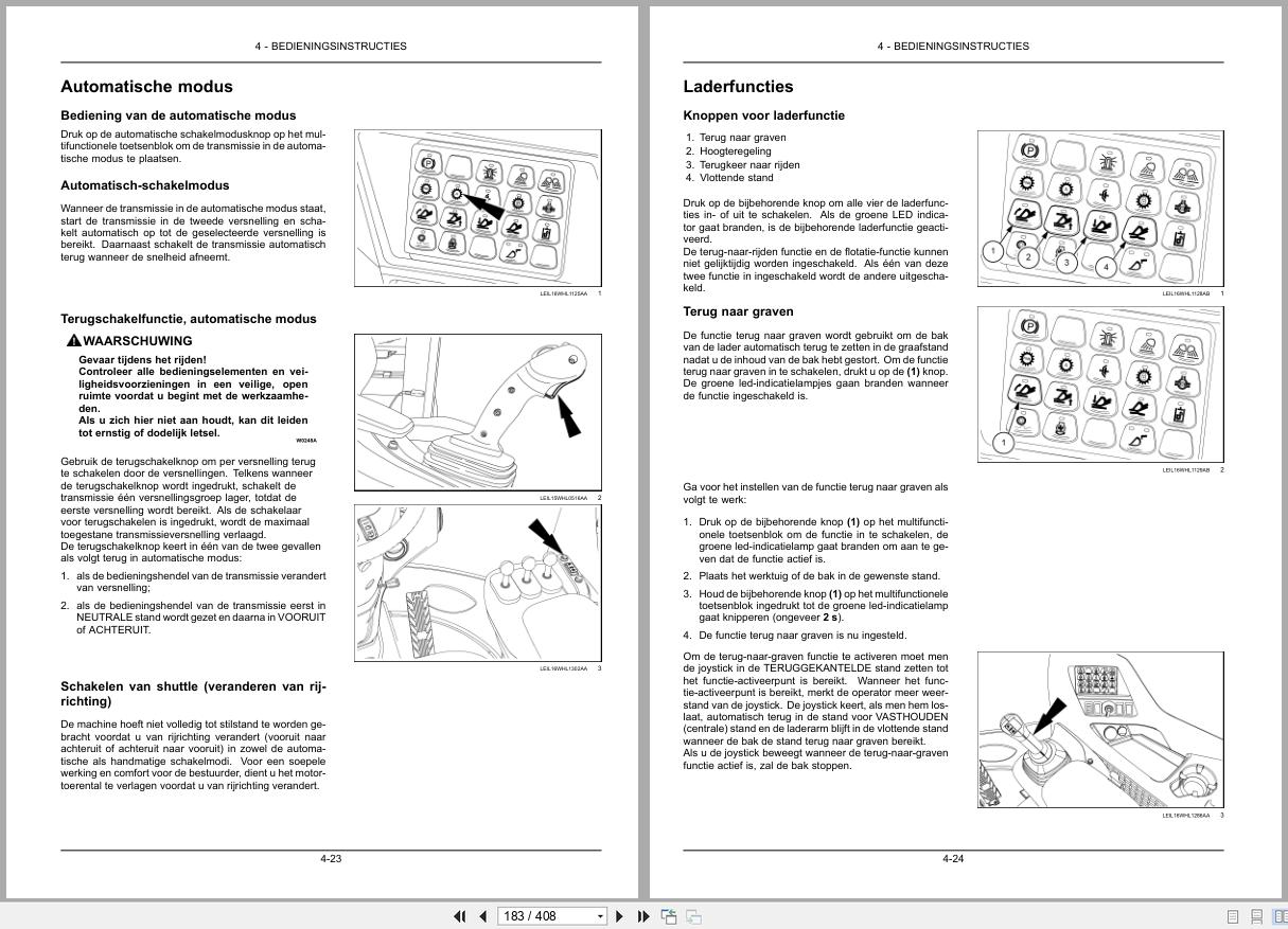New Holland Wheel Loader W190D Stage IV Operators Manual 48126998 2017 NL (2)