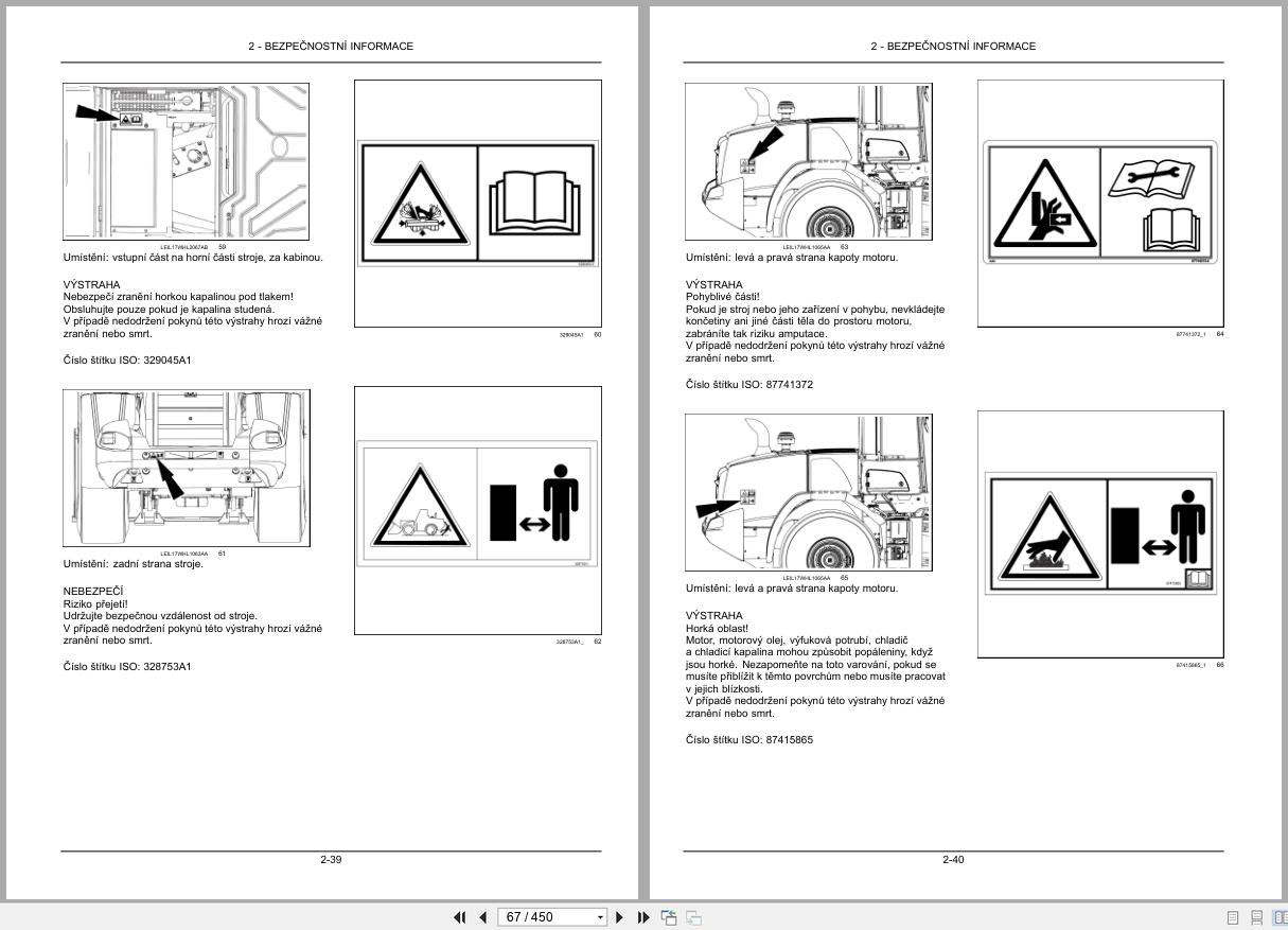 New Holland Wheel Loader W190D Stage IV Operators Manual 51576097 2019 CZ (2)