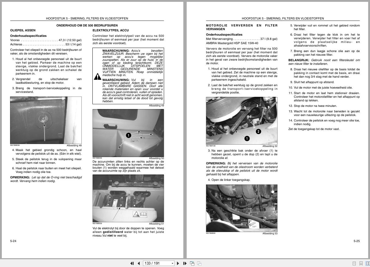New Holland Wheel Loader W270B Operation Maintenance Manual 87563280 2007 NL (2)