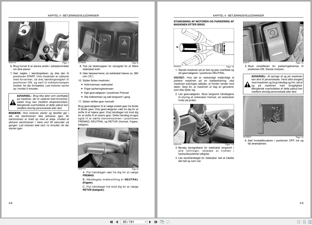 New Holland Wheel Loader W270B Operators Manual 87563282 2007 DK (2)