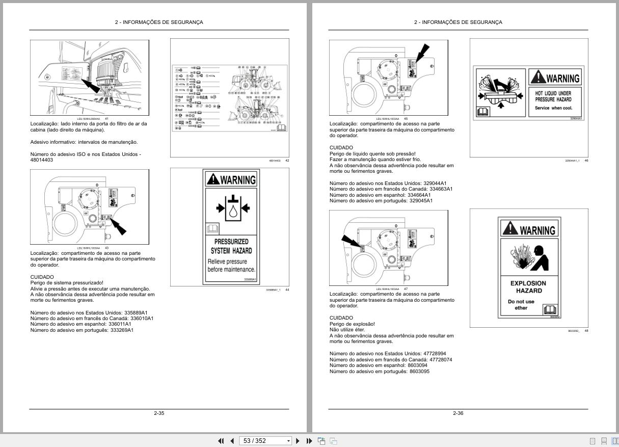 New Holland Wheel Loader W270D W300D Tier 2 Operators Manual 51417117 2017 BR (2)