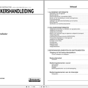 New Holland Wheel Loader W50C to W80C Operation Manual 51657660 2020 NL (1)