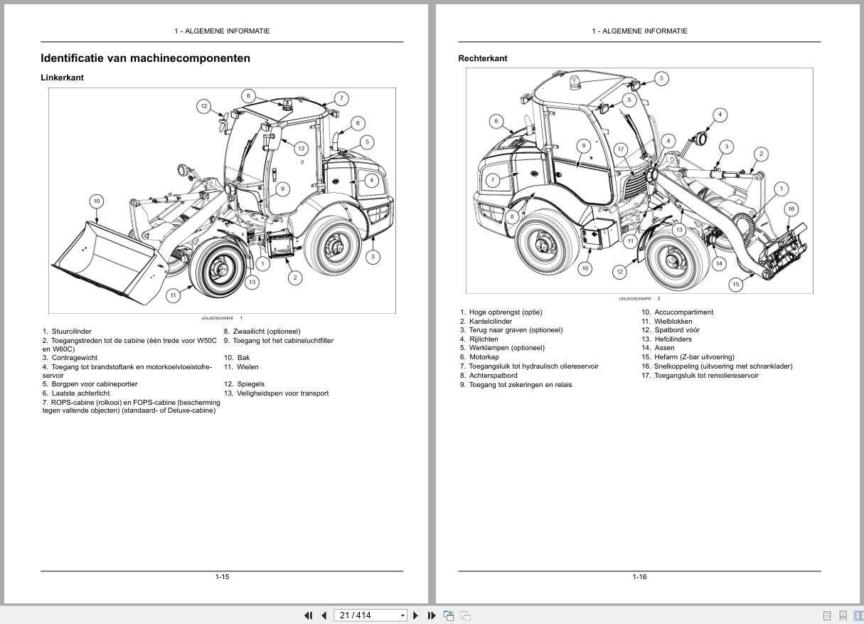 New Holland Wheel Loader W50C to W80C Operation Manual 51657660 2020 NL (2)