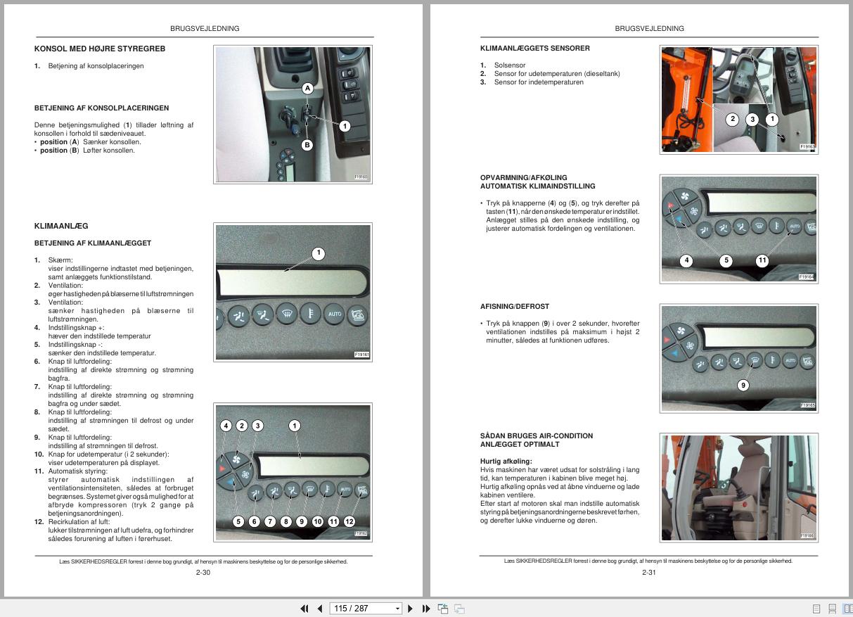 New Holland Wheeled Excavator MH4.6 MHPlusC Operators Manual 6042181800 2005 DK (2)