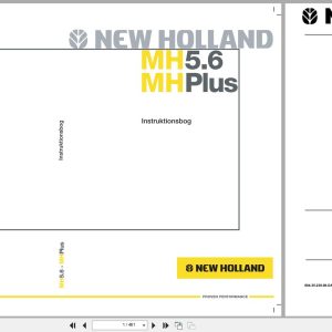 New Holland Wheeled Excavator MHPLUS MH5.6 Operators Manual 6043523800 2005 DK (1)