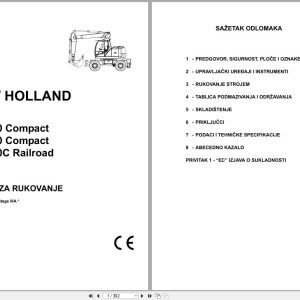 New Holland Wheeled Excavator WE150 to WE170C Operators Manual 84238828 2009 HR (1)