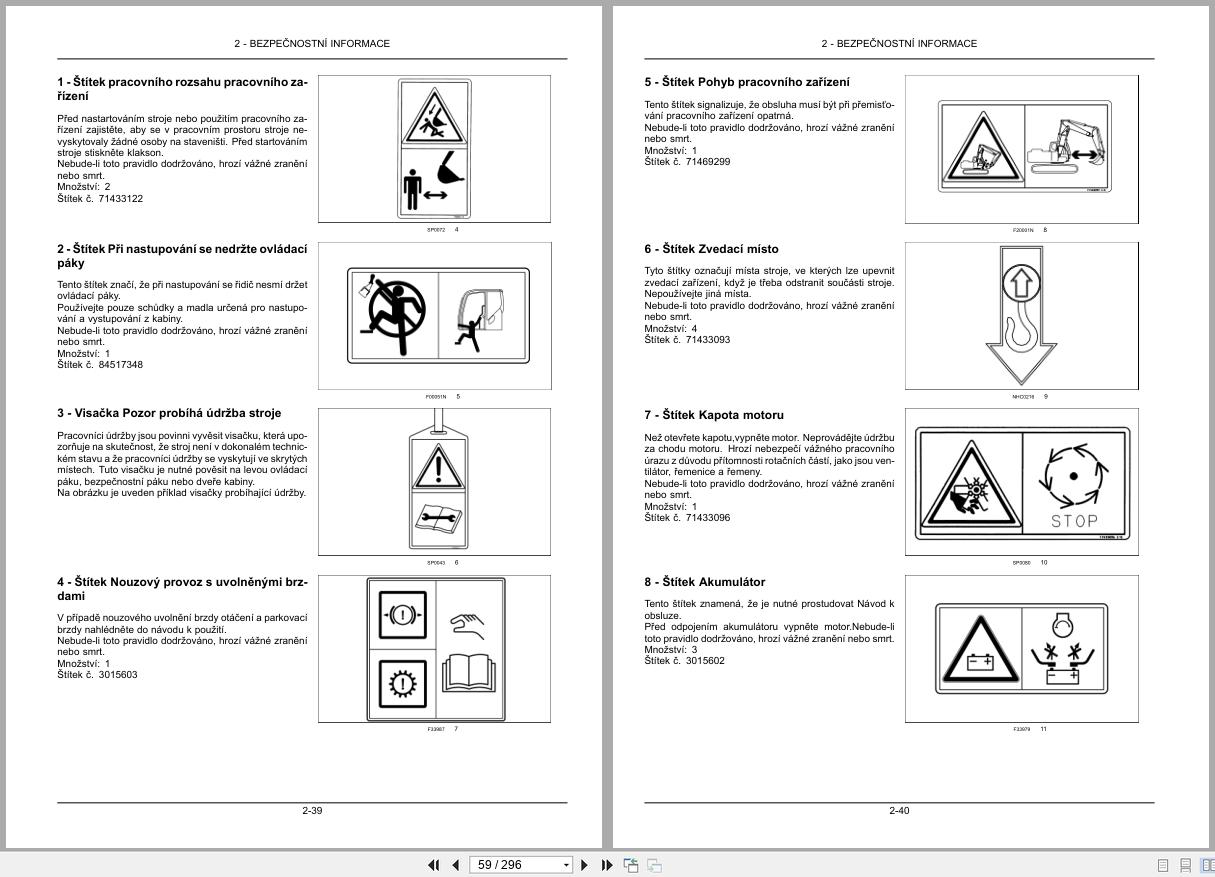 New Holland Wheeled Excavator WE150B Operators Manual 47485150 2013 CZ (2)