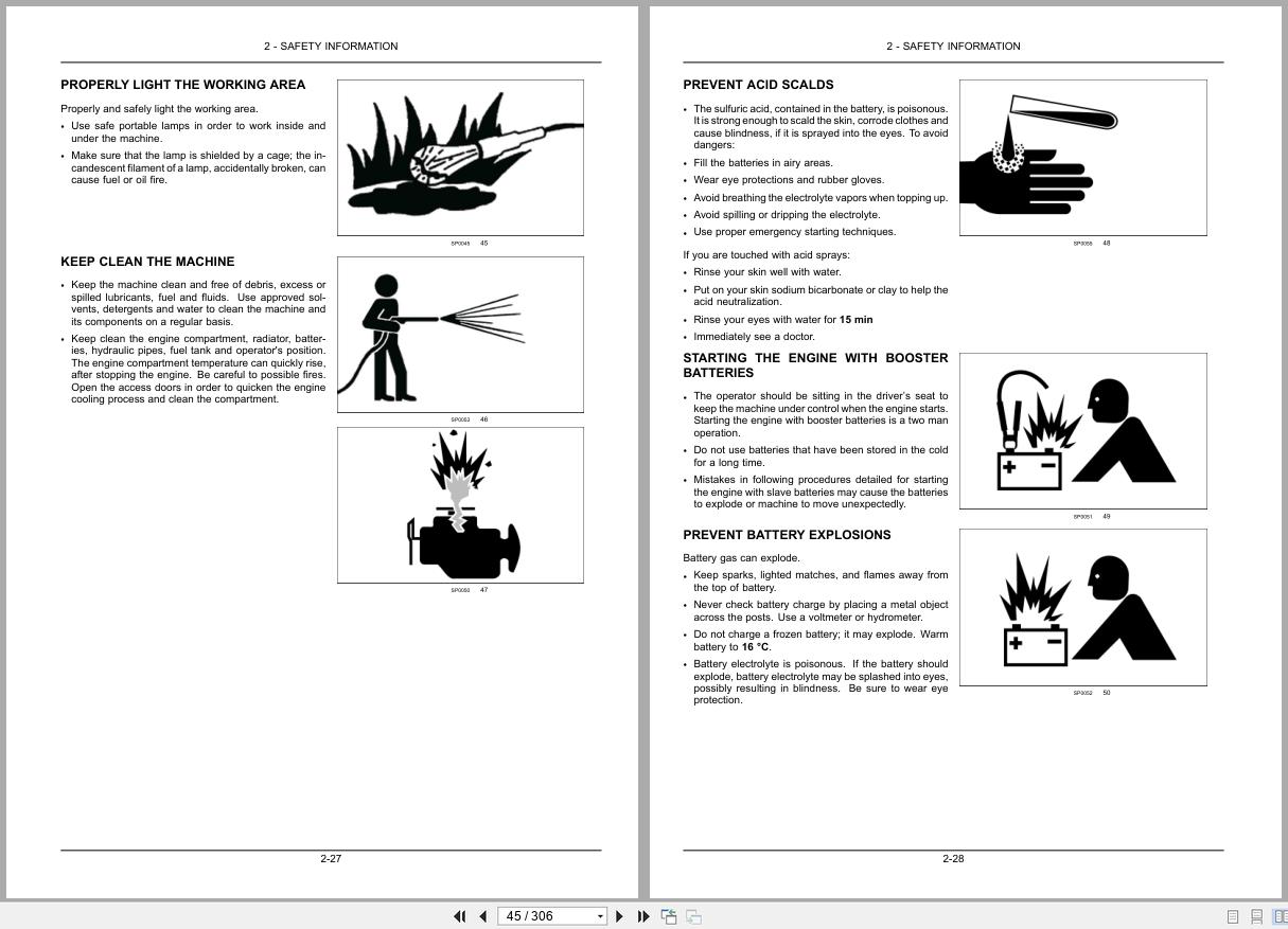 New Holland Wheeled Excavator WE170B WE190B Operators Manual 47476371 2012 (2)