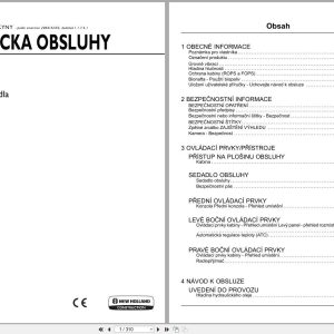New Holland Wheeled Excavator WE170B WE190B Operators Manual 84310273 2012 CZ (1)