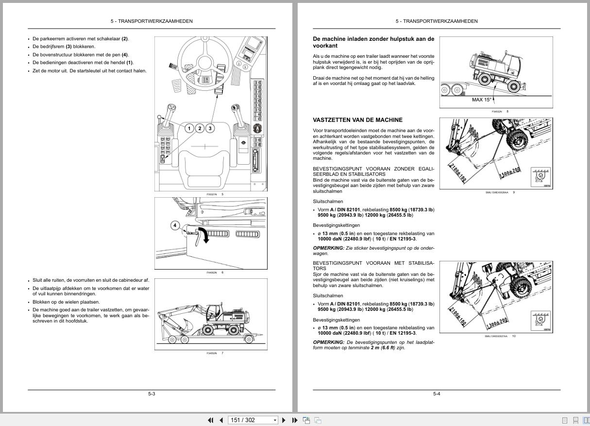 New Holland Wheeled Excavator WE210B Operation Maintenance Manual 47485171 2013 NL (2)