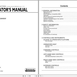 New Holland Wheeled Excavator WE210B Operators Manual 47986936 2016 (1)