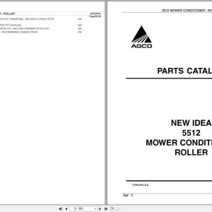 New Idea Mowers Conditioner Roller 5512 Parts Catalog 700720941C 2006 New Idea Mowers Conditioner Roller 5512 Parts Catalog 700720941C 2006 (1)