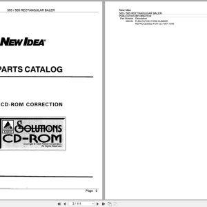 New Idea Rectangular Baler 555 565 Parts Catalog (1)
