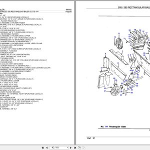 New Idea Rectangular Baler 555 565 Parts Catalog (2)