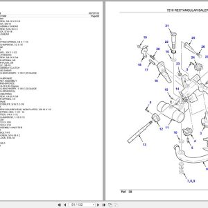 New Idea Rectangular Baler 7210 Parts Catalog 700721515B 2006 (2)