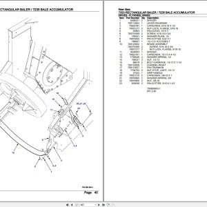 New Idea Rectangular Baler 7333 Bale Accumulator 7235 Parts Catalog (2)