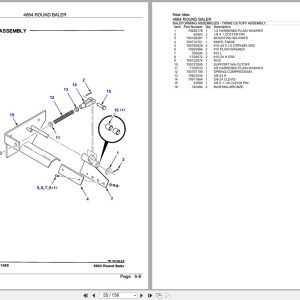 New Idea Round Baler 4664 Parts Catalog 700714102C 1999 (2)