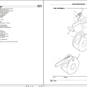 New Idea Round Baler 6345 Parts Catalog 700721918A 2003 (2)